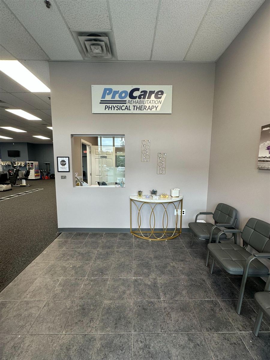 Reception area at ProCare Rehabilitation Aberdeen