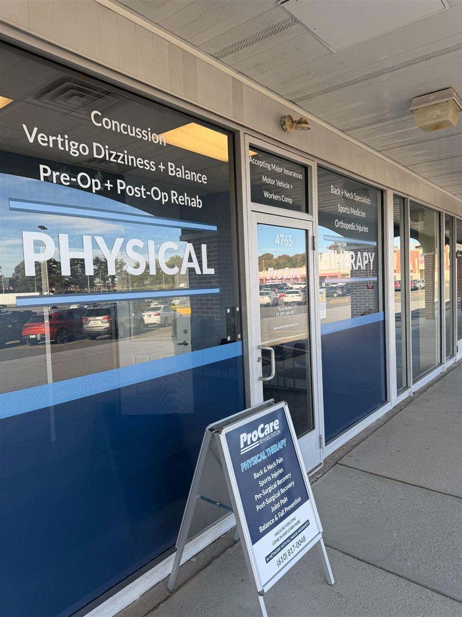 ProCare Rehabilitation Allentown storefront on Tilghman Street